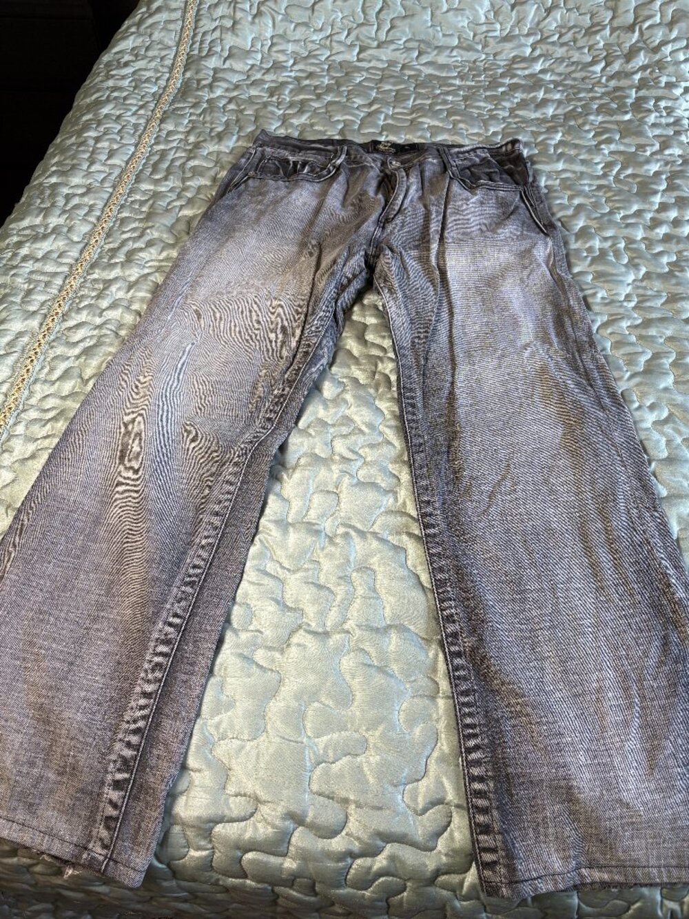 Men's Stonewashed Black Denim Jeans by AKADEMIKS size 40